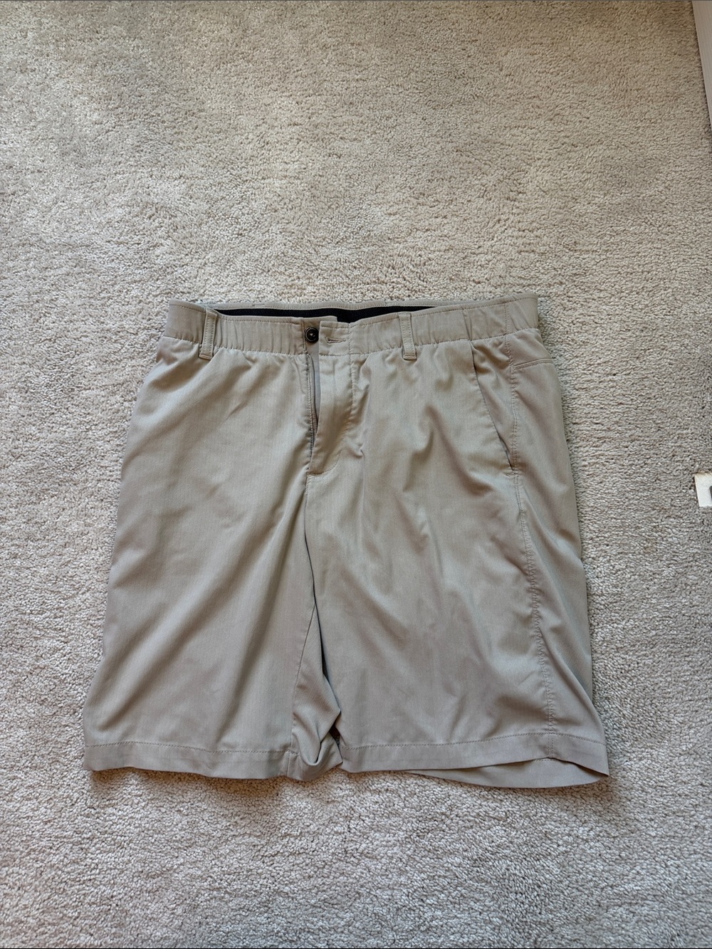 Under Armour Men's Khaki Performance Athletic Shorts